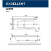 акриловая ванна excellent wave 150х70 без гидромассажа