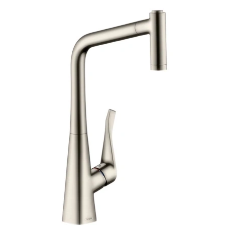 Смеситель для кухни Hansgrohe Metris M71 14820800, сталь