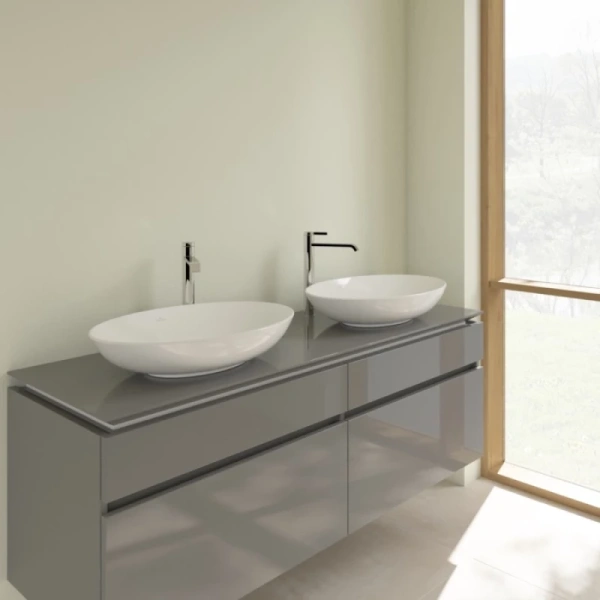 раковина villeroy & boch loop & friends 4a480001 накладная, 62x42 см, альпийский белый