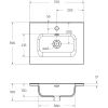 раковина полувстраиваемая belbagno 51 bb500/390etl белая