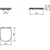 сиденье для унитаза ideal standard tesi t352801