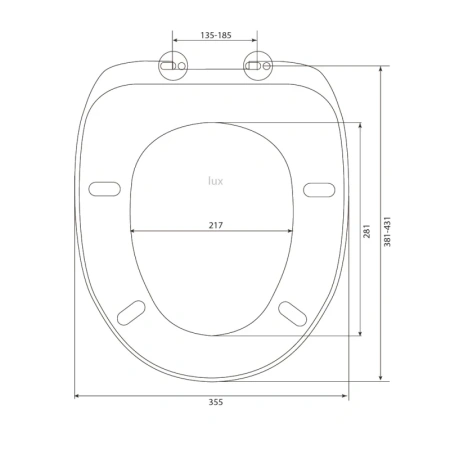сиденье для унитаза с микролифтом berges lux sb 010605