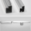 душевой уголок wasserkraft berkel 120×80 48p25 профиль хром, стекло прозрачное