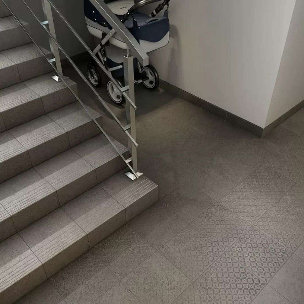 Керамогранит Kerama Marazzi Базис серый структурированный матовый SG901000N 30х30 см