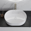 раковина накладная belbagno bb1483, белая.