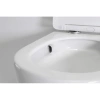 унитаз tece tecespring r 9700998p подвесной, безободковый, с сиденьем в комплекте, белый