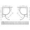 душевой уголок radaway torrenta pdj 90×90 r графитовое
