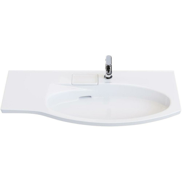 раковина kerama marazzi riva 100 r rv.wb.100rh белая глянцевая