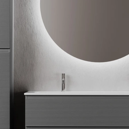 тумба под раковину sancos folk 120 fl120gs подвесная grey soft