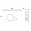 комплект унитаза с инсталляцией belbagno loto bb070chr/sc/bb002-80/bb014-sr-bianco с сиденьем микролифт и белой клавишей смыва