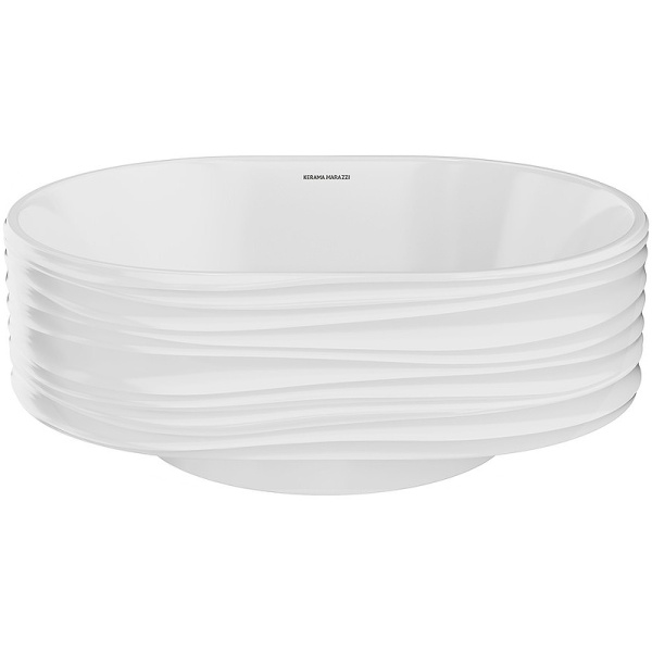 раковина kerama marazzi artbasin sabbia 50 sa.wb.50\wht белая глянцевая