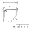 душевой поддон ideal standard ultraflat k240501 95x75