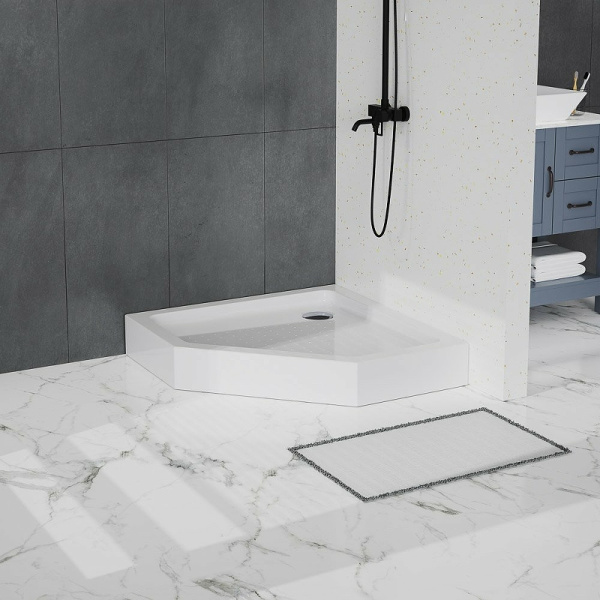 акриловый поддон для душа belbagno tray 90x90 tray-bb-p-90-15-w белый
