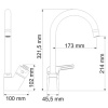 смеситель для кухни wasserkraft ruhr 24407 цвет хром