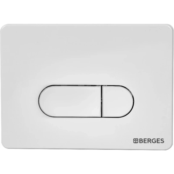 инсталляция для унитаза berges novum d4 040234 с кнопкой смыва, белый матовый