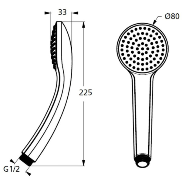 душевая лейка ideal standard idealrain b9400aa