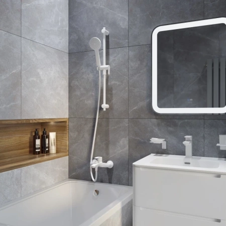 шланг для душа iddis optima home oph15wli19 150 см, белый матовый