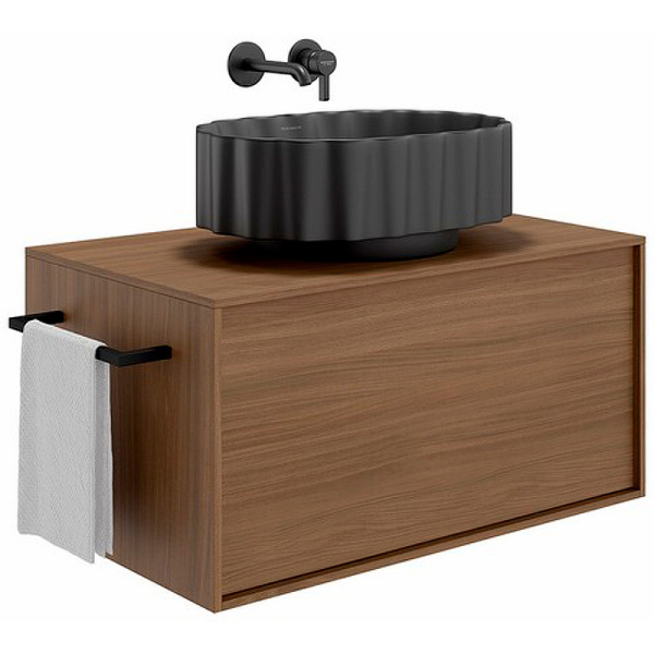 раковина kerama marazzi artbasin conchiglia 50 cc.wb.50\blk.m черная матовая