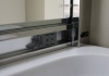 душевой уголок aquanet delta npe2142 00183842 100×100 профиль хром, стекло прозрачное