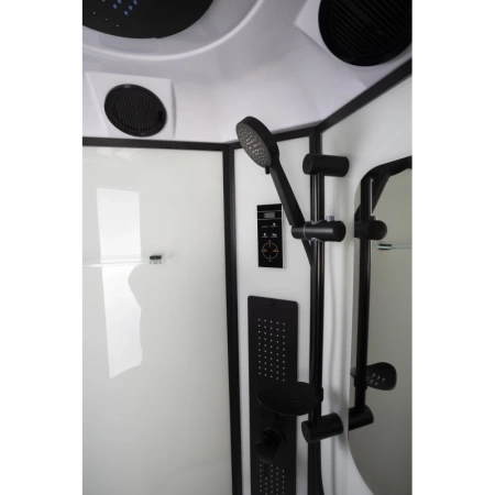 душевая кабина niagara premium 90x90 ng-6901-01gd black с гидромассажем