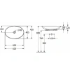 раковина villeroy & boch loop & friends 4a480001 накладная, 62x42 см, альпийский белый