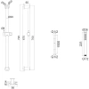 душевой гарнитур whitecross set51microbl 1 режим, черный матовый