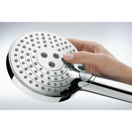 душевой гарнитур hansgrohe raindance select s 120 3j powderrain/unica's puro 900 27667000