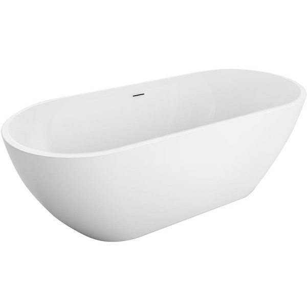 акриловая ванна belbagno uno 170x75 bb701-1700-750-k без гидромассажа