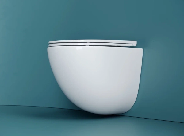 унитаз ceramicanova vogue cn4008t подвесной, безободковый, с сиденьем микролифт, белая