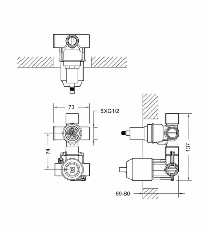 внутренняя часть для смесителя bravat rhein d982cp-b-eng