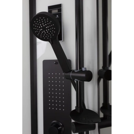 душевая кабина niagara premium 90x90 ng-6901-01gd black с гидромассажем