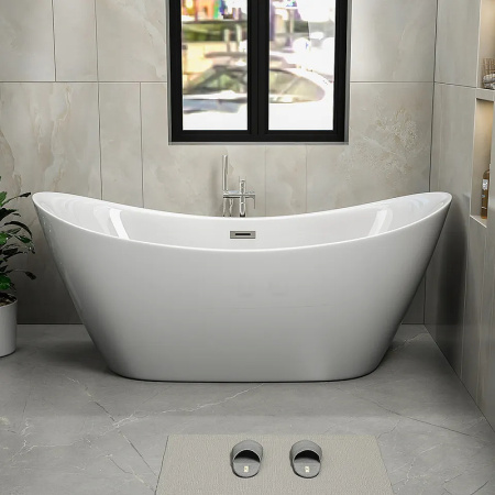 акриловая ванна cerutti spa nemi 170x75 ct9319 без гидромассажа