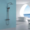 душевая система abber emotion af8816ngl 250 мм, со смесителем, никель