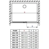 душевая дверь radaway idea dwj 100 left 387014-01-01l прозрачное