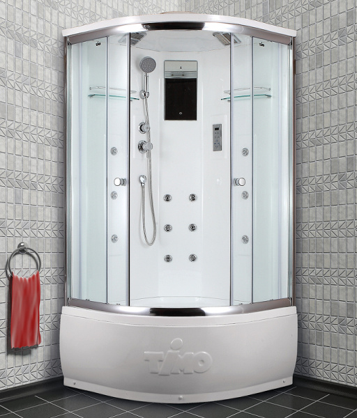 душевая кабина timo lux 90x90 t-7790 с гидромассажем