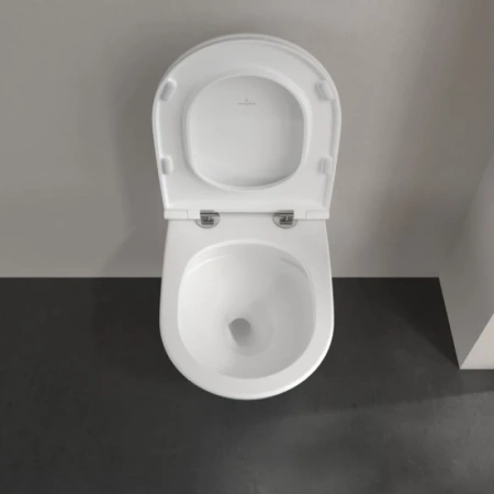 унитаз подвесной villeroy&boch universo 4670t901 с сиденьем микролифт, цвет белый