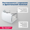 акриловая ванна aquanet capri 160x100 l 00205476 с каркасом, цвет белый