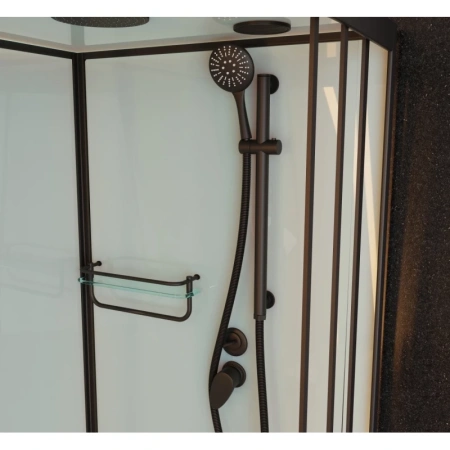 душевая кабина 110x80x220 см frank f411r black 114115 прозрачное