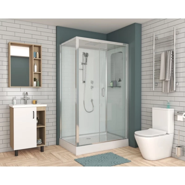 душевая кабина niagara premium 120x80 ng-6012-01qr без гидромассажа