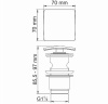 донный клапан wasserkraft abens a164 click-clack, черный матовый