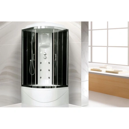 душевая кабина royal bath rb 100bk3-bt-ch
