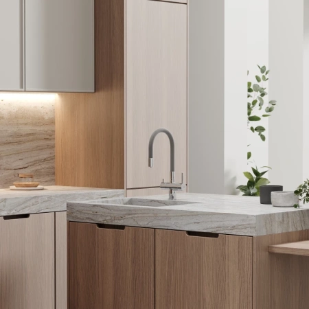 смеситель для кухни sancos lucia sc4004ch хром серый