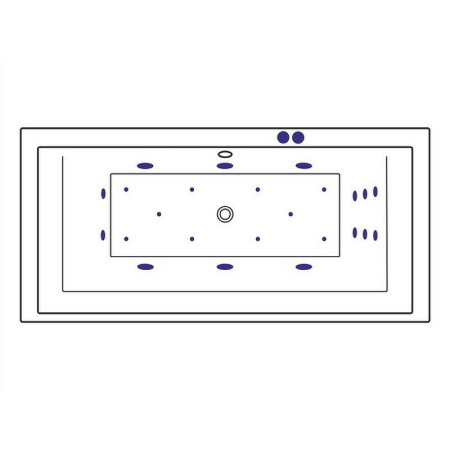 акриловая ванна excellent crown grand 190x90 "ultra" цвет золото