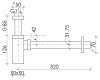 сифон для раковины ceramicanova 70002ch хром