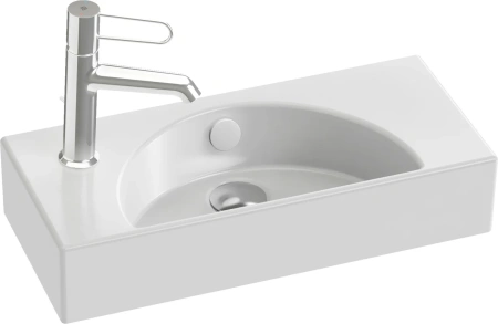 Раковина накладная Jacob Delafon Odeon Rive Gauche 50 L EGO112-55-00, белая