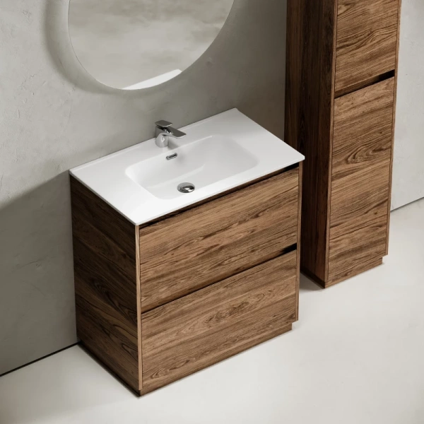 тумба под раковину sancos libra floor 80 lb80fech дуб чарльстон