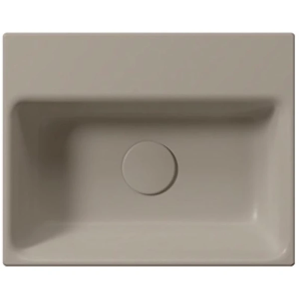 раковина gsi nubes 9684105 накладная, 40x32 см, tortora opaco (коричневый матовый)