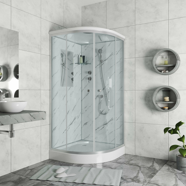душевая кабина niagara luxe 90x90 ng-7701m без гидромассажа