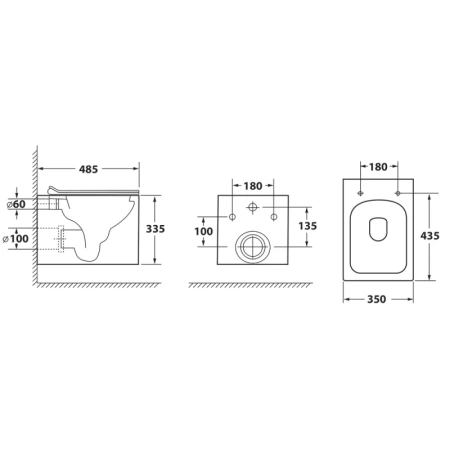 унитаз подвесной owl 1975 cube cirkel-h owlt190803 с сиденьем микролифт
