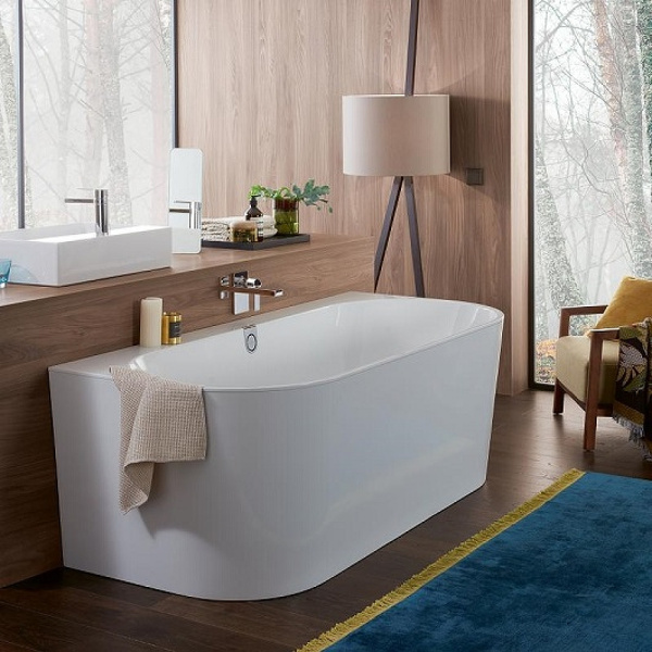 квариловая ванна villeroy&boch oberon 2.0 180x80 ubq180obr9cd00v-01 без гидромассажа